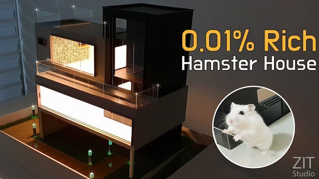 Casa para os 0.01% hamsters mais ricos